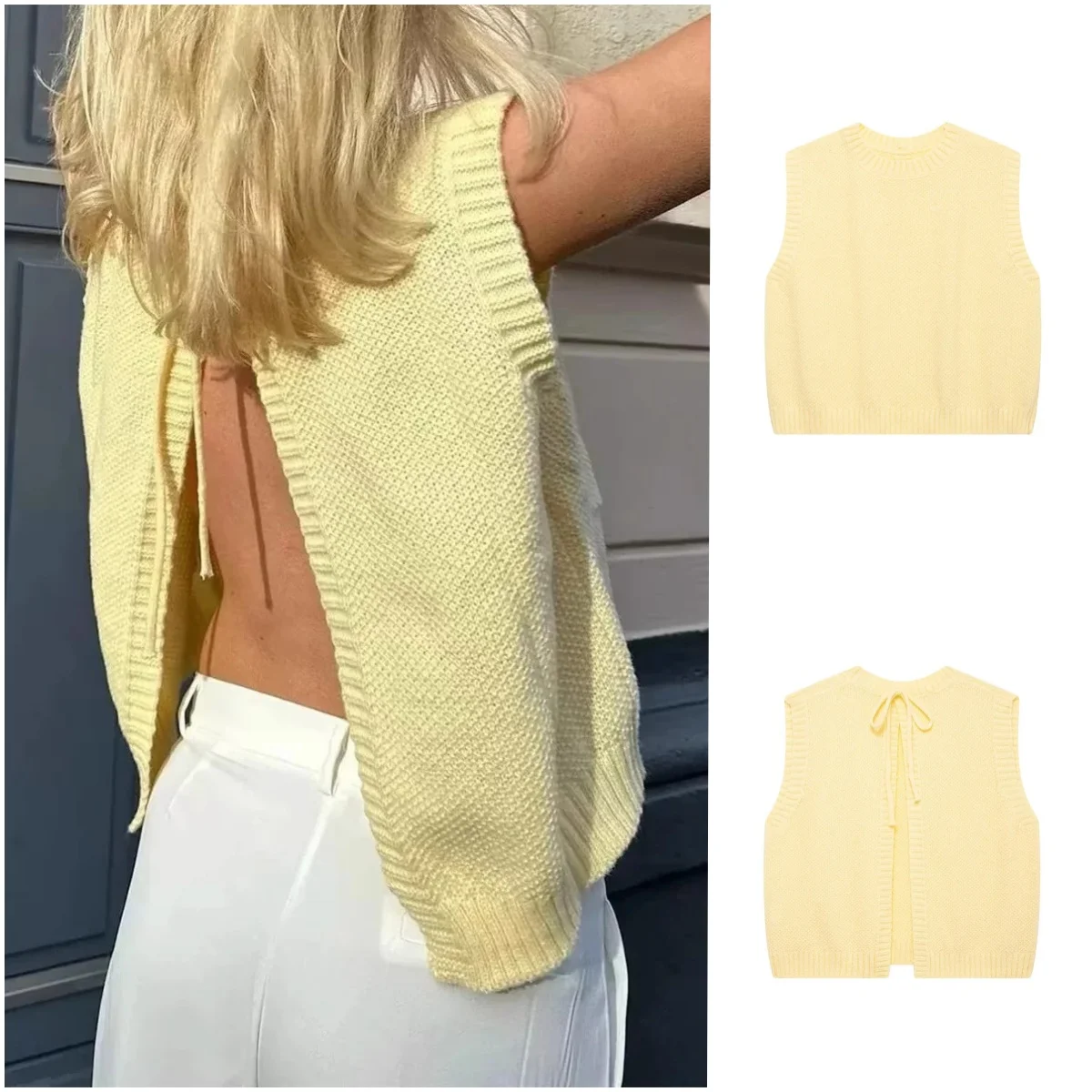 Весенний пригородный жилет American Bal Knot round Ne Svel ort, вязаный открытый кардиган, женский модный жилет из поливолокна 
Весенний пригородный жилет American Bal Knot round Ne Svel ort, вязаный открытый кардиган, женский модный жилет из поливолокна