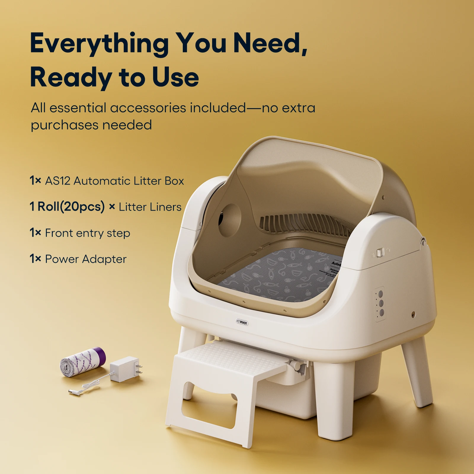 AutoScooper 12 Lite Smart Automatic Plastic Round Cat Litter Box with Open Design
AutoScooper 12 Lite Smart Automatic Plastic Round Cat Litter Box with Open Design