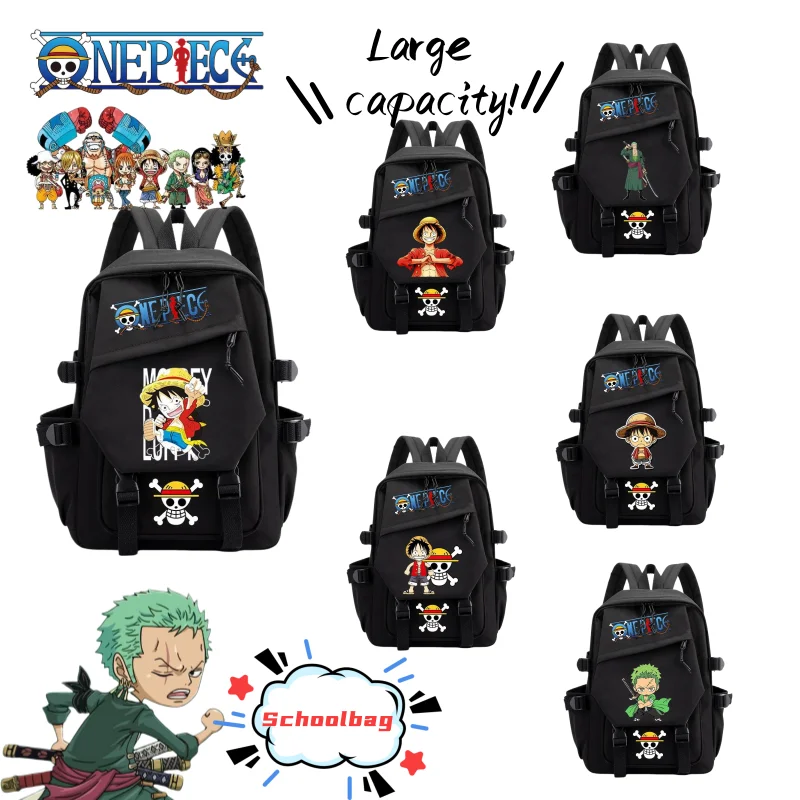 New One Piece Luffy Zoro Anime Cartoon Printed Pattern Student Backpack, Personalized Large Capacity Portable School Bag, Gift
New One Piece Luffy Zoro Anime Cartoon Printed Pattern Student Backpack, Personalized Large Capacity Portable School Bag, Gift