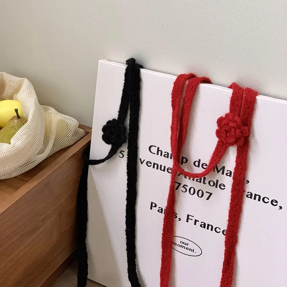 Solid Color Rose Wool Shawl Dressing Decoration Handmade Crocheted Knitted Scarf Ribbon Korean Style Long Narrow Scarves
Solid Color Rose Wool Shawl Dressing Decoration Handmade Crocheted Knitted Scarf Ribbon Korean Style Long Narrow Scarves