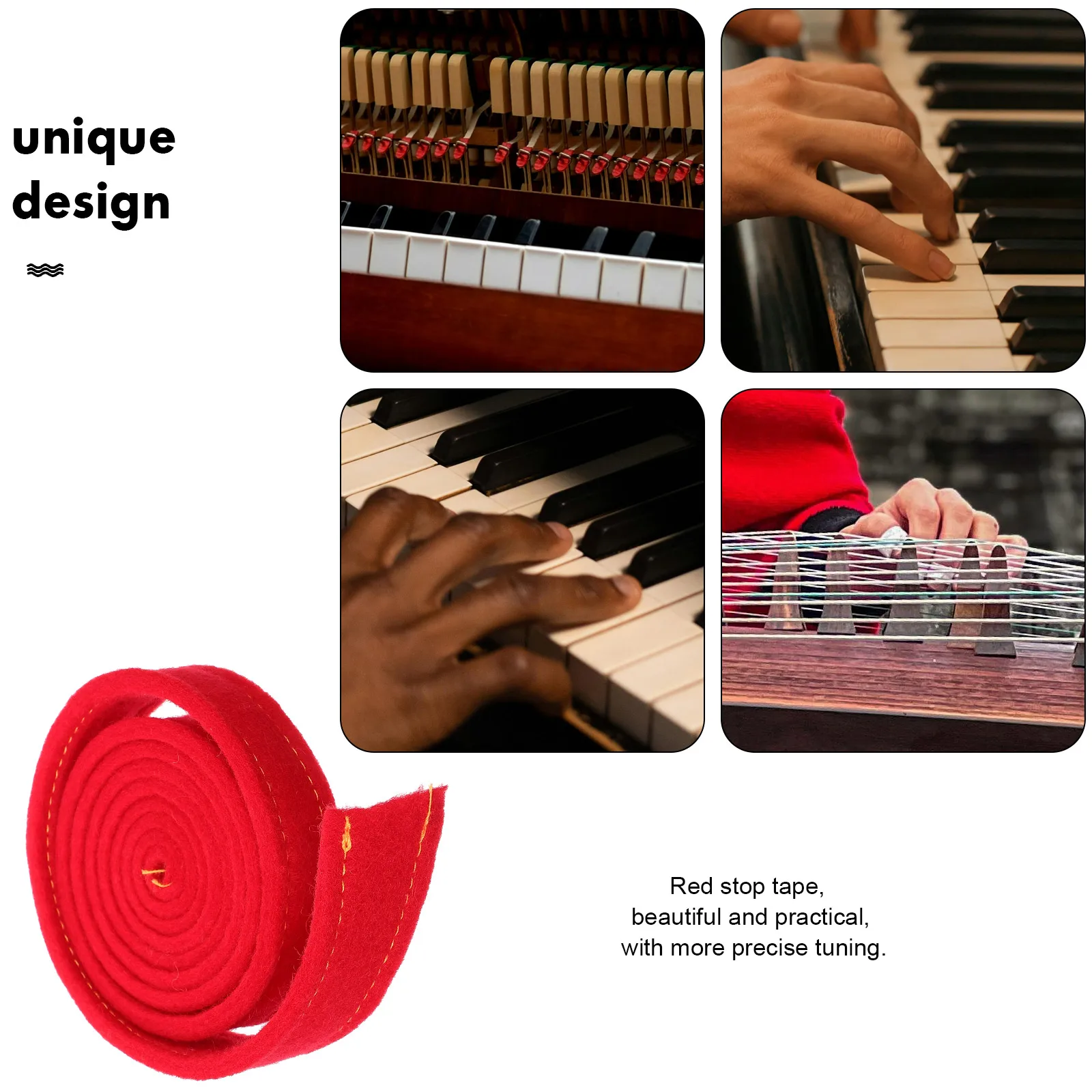 Piano Tuning Felt Strap Mute Kit Temperament Key Cover Cloth Accessories Red Tuner
Piano Tuning Felt Strap Mute Kit Temperament Key Cover Cloth Accessories Red Tuner