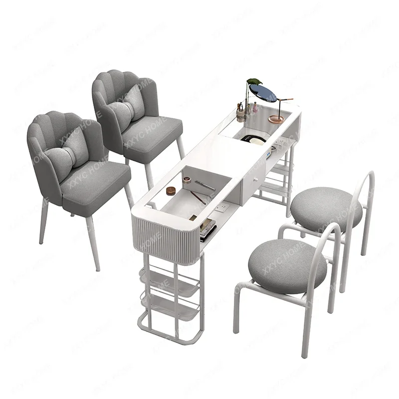 Cream Style Nail Table White Glass Single Double Suit Simple Nail Table Nail Shop
Cream Style Nail Table White Glass Single Double Suit Simple Nail Table Nail Shop
