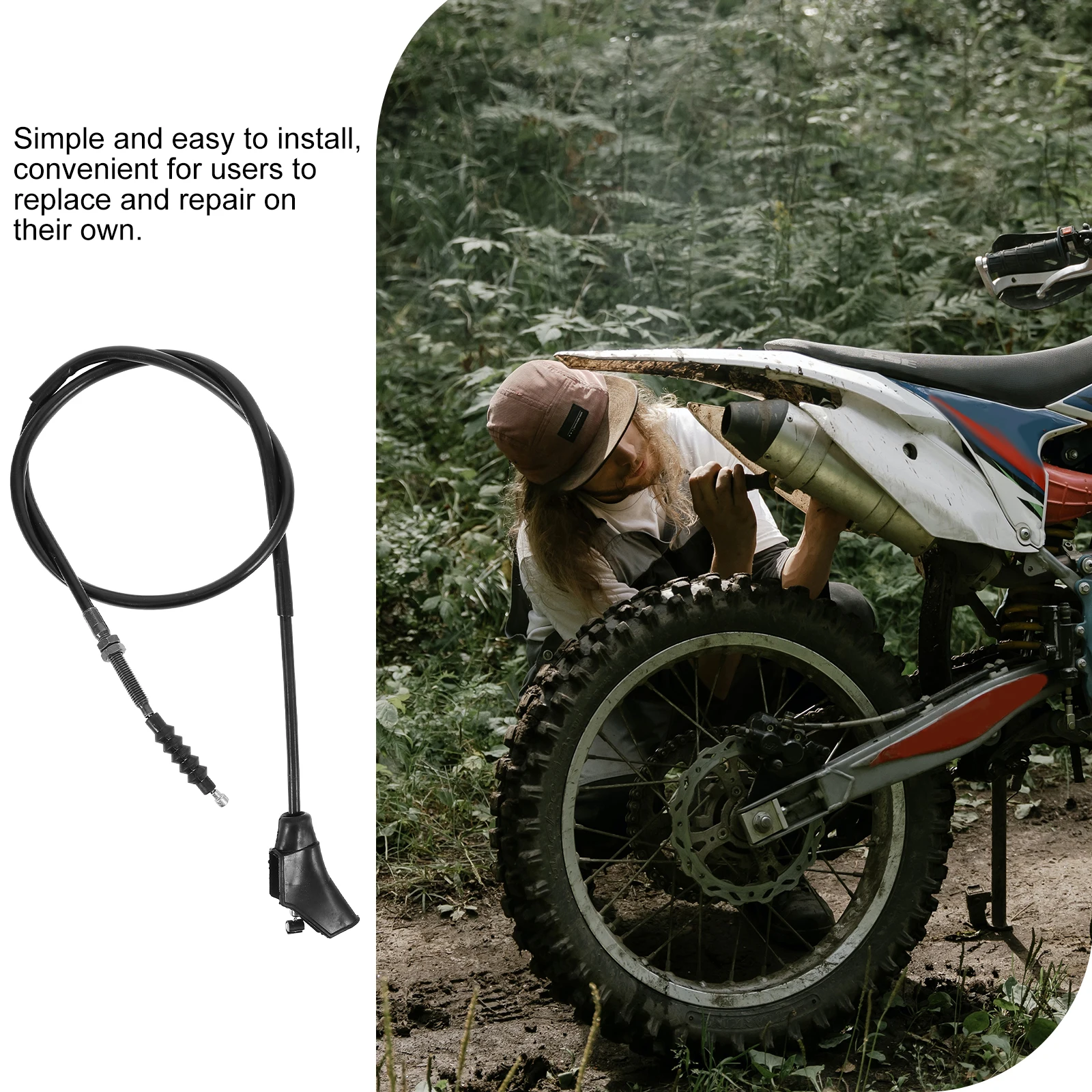 Adjustable Clutch Cable for Motorcycle Stainless Steel Core Hand Pull Wire Cables Off-road Bike Easy Installation Durable
Adjustable Clutch Cable for Motorcycle Stainless Steel Core Hand Pull Wire Cables Off-road Bike Easy Installation Durable