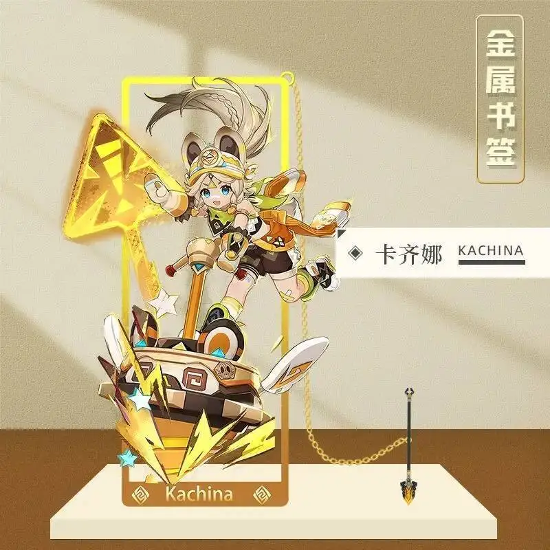 Anime GAME Genshin Impact Kachina Metal Bookmarks Anime Bookmark Reading Markers Fan Collection Stationery Decorate Holiday Gift
Anime GAME Genshin Impact Kachina Metal Bookmarks Anime Bookmark Reading Markers Fan Collection Stationery Decorate Holiday Gift
