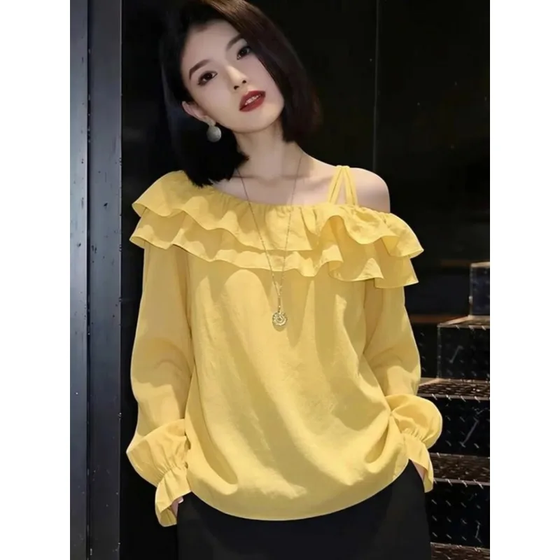Women Off Shoulder Ruffle Layered Lantern Long Sleeve Blouse Casual Slim Fit Top S-XXL
Women Off Shoulder Ruffle Layered Lantern Long Sleeve Blouse Casual Slim Fit Top S-XXL