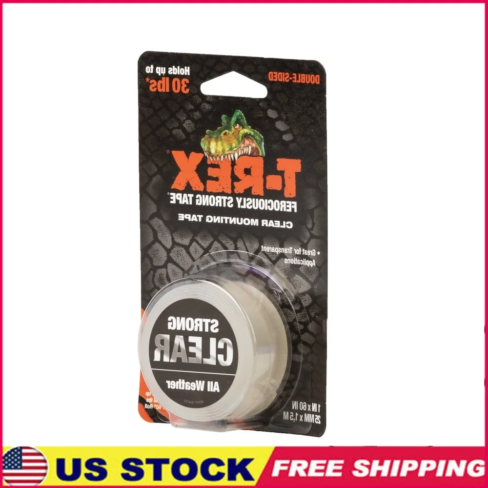 1in x 60in Clear Double-Sided Mounting Tape Strong Adhesive Heavy Duty Weather Resistant Multi-Purpose Indoor Outdoor Use
1in x 60in Clear Double-Sided Mounting Tape Strong Adhesive Heavy Duty Weather Resistant Multi-Purpose Indoor Outdoor Use