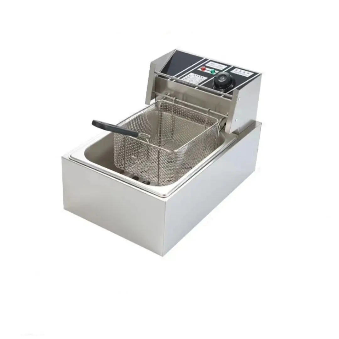 Electric Deep fryer Single Tank Deep Fryer with Basket Capacity 10L(10.5QT) Electric Countertop Fryers
Electric Deep fryer Single Tank Deep Fryer with Basket Capacity 10L(10.5QT) Electric Countertop Fryers