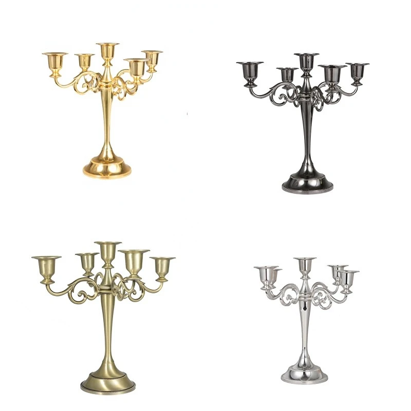 American Style Retro Candlestick Creative Three-headed Five-headed Metal Iron Candle Holder Romantic Dinner Table Decoration
American Style Retro Candlestick Creative Three-headed Five-headed Metal Iron Candle Holder Romantic Dinner Table Decoration