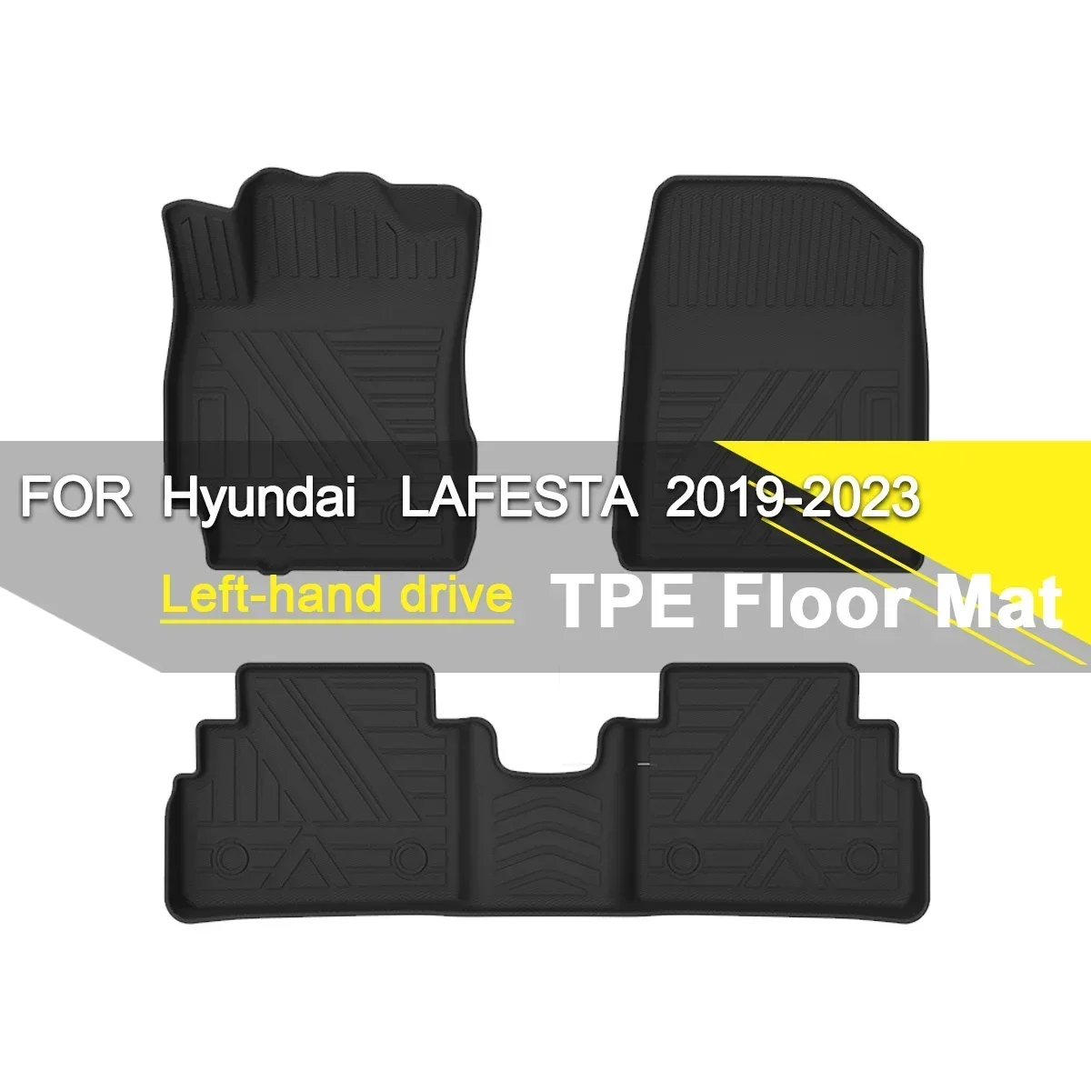 Car Floor Mat TPE Rubber Waterproof Non-Slip Fully Surrounded Refit Left Hand Drive for Hyundai Lafesta 2019-2023
Car Floor Mat TPE Rubber Waterproof Non-Slip Fully Surrounded Refit Left Hand Drive for Hyundai Lafesta 2019-2023