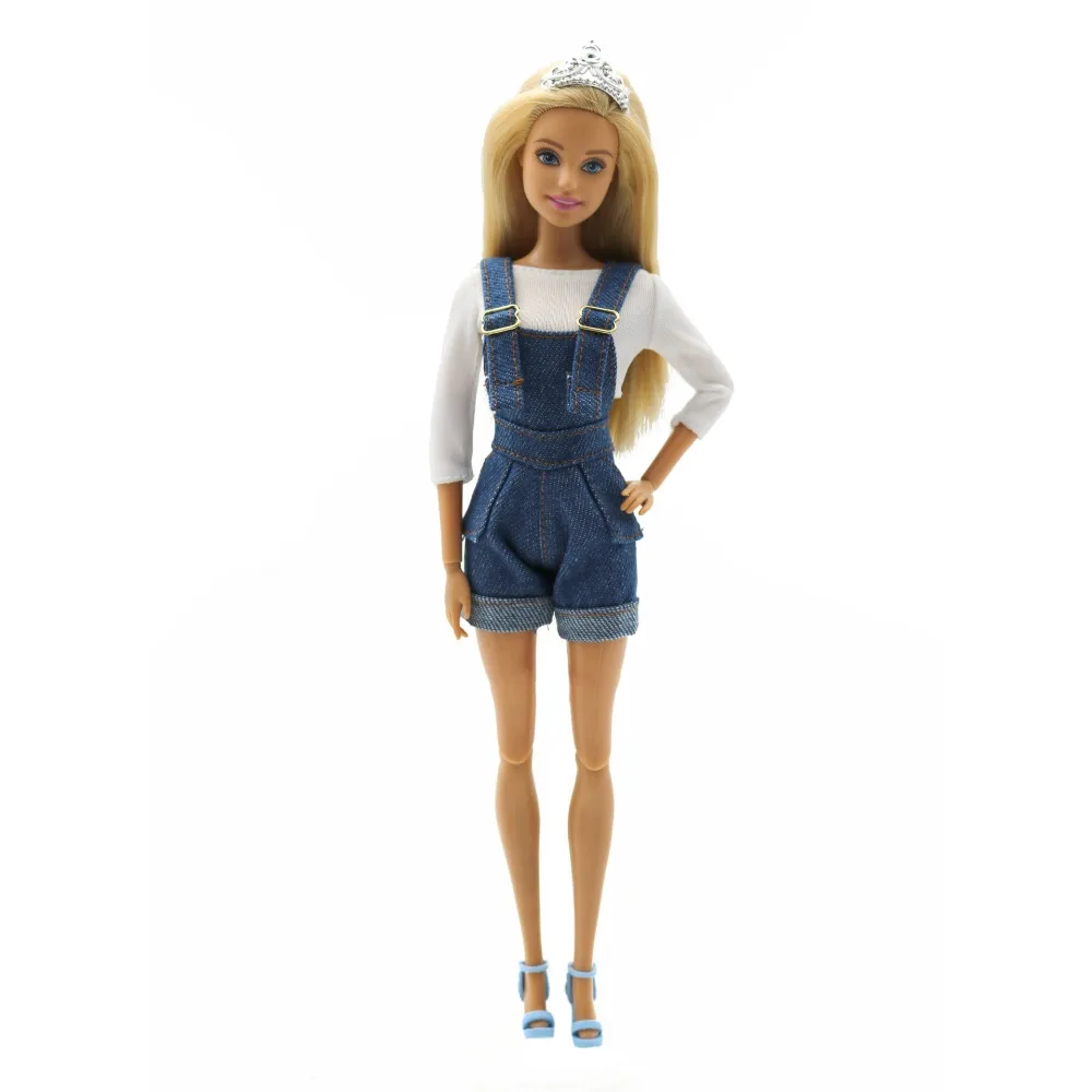 Personalities Denim Jeans Doll Suspenders Trousers Outfit Cloth Crop Top 29cm Doll Wearable Cowboy Doll Decoration
Personalities Denim Jeans Doll Suspenders Trousers Outfit Cloth Crop Top 29cm Doll Wearable Cowboy Doll Decoration