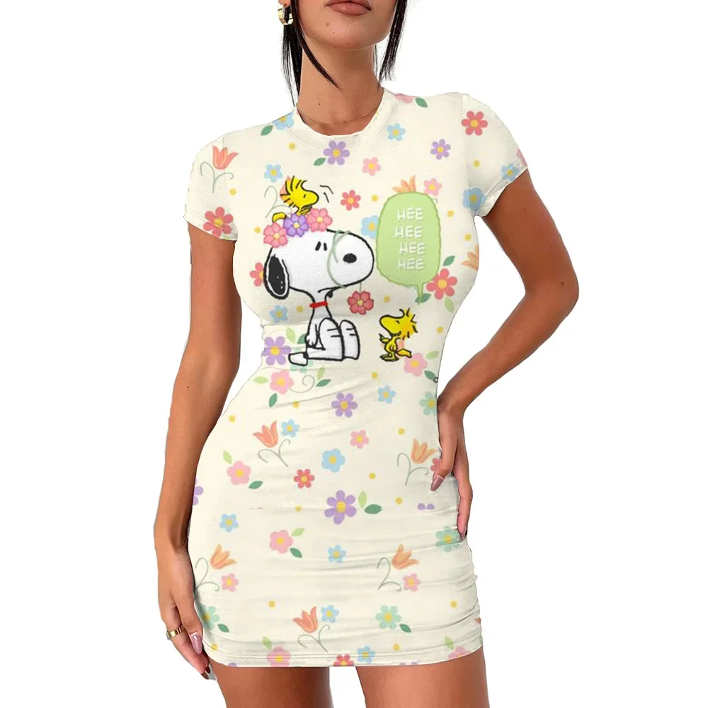 Облегающее летнее платье Snoopy, сексуальный топ на бретелях с короткими рукавами, клубное вечернее мини-платье, женское облегающее элегантное платье
Облегающее летнее платье Snoopy, сексуальный топ на бретелях с короткими рукавами, клубное вечернее мини-платье, женское облегающее элегантное платье