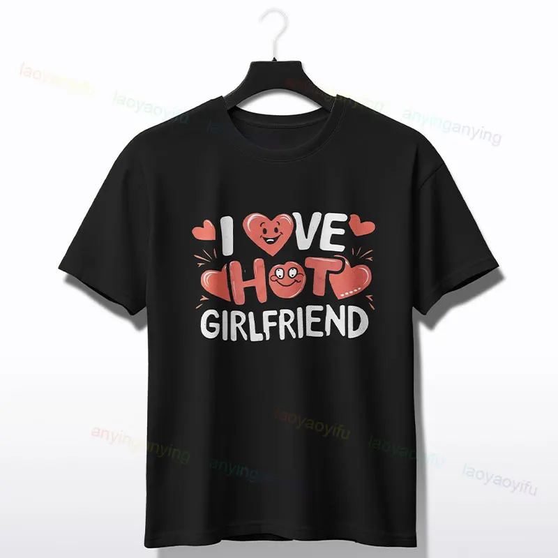 I Love My Hot Girlfriend Graphic Couple T-shirt Casual Round Neck Short Sleeve Valentine'S Day Tshirt Lovers' Clothes
I Love My Hot Girlfriend Graphic Couple T-shirt Casual Round Neck Short Sleeve Valentine'S Day Tshirt Lovers' Clothes
