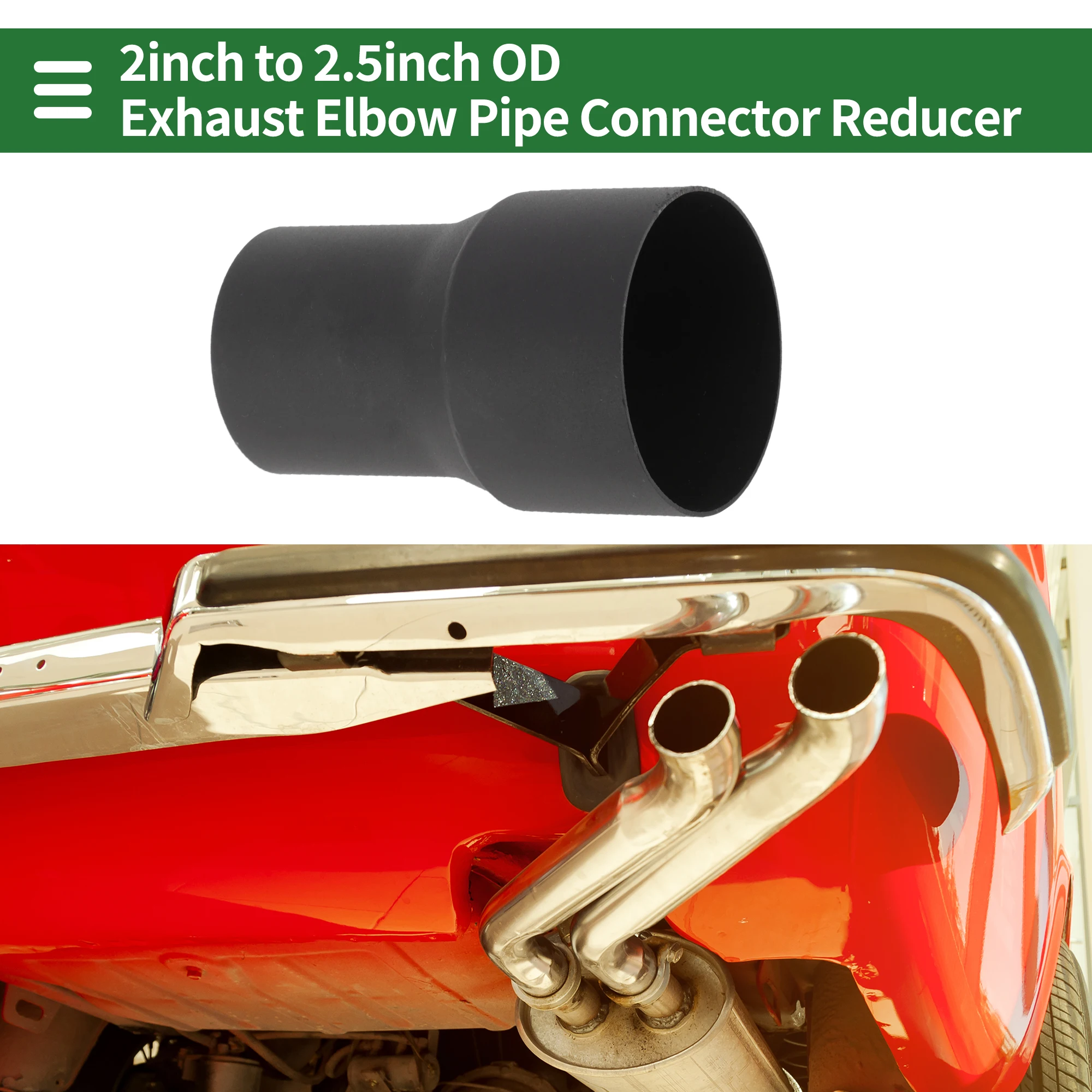 X Autohaux Car 51mm x 63mm Mandrel Exhaust Bend Elbow Concentric Reducer Universal 304 Stainless Steel Pipe Adapter 100mm Black
X Autohaux Car 51mm x 63mm Mandrel Exhaust Bend Elbow Concentric Reducer Universal 304 Stainless Steel Pipe Adapter 100mm Black