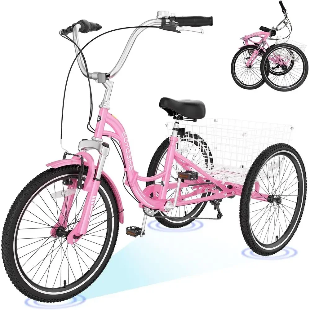 Adult 3-Wheeled Bike for Fitness and Outdoor Recreation
Adult 3-Wheeled Bike for Fitness and Outdoor Recreation