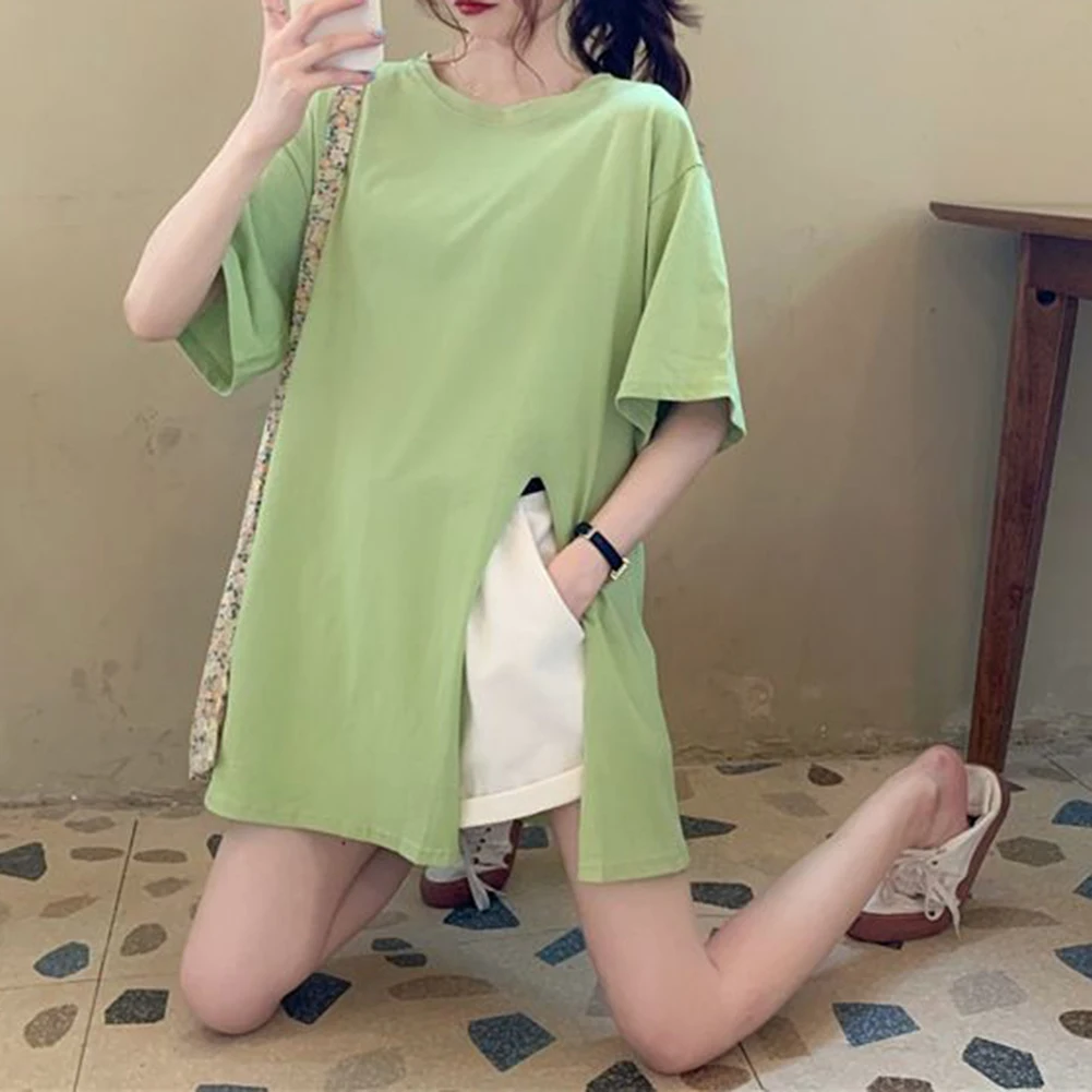 Casual Top Loose Fit Autumn Fashion Home Use Regular Length Slight Stretch Fabric Casual Solid Color Maternity Top
Casual Top Loose Fit Autumn Fashion Home Use Regular Length Slight Stretch Fabric Casual Solid Color Maternity Top