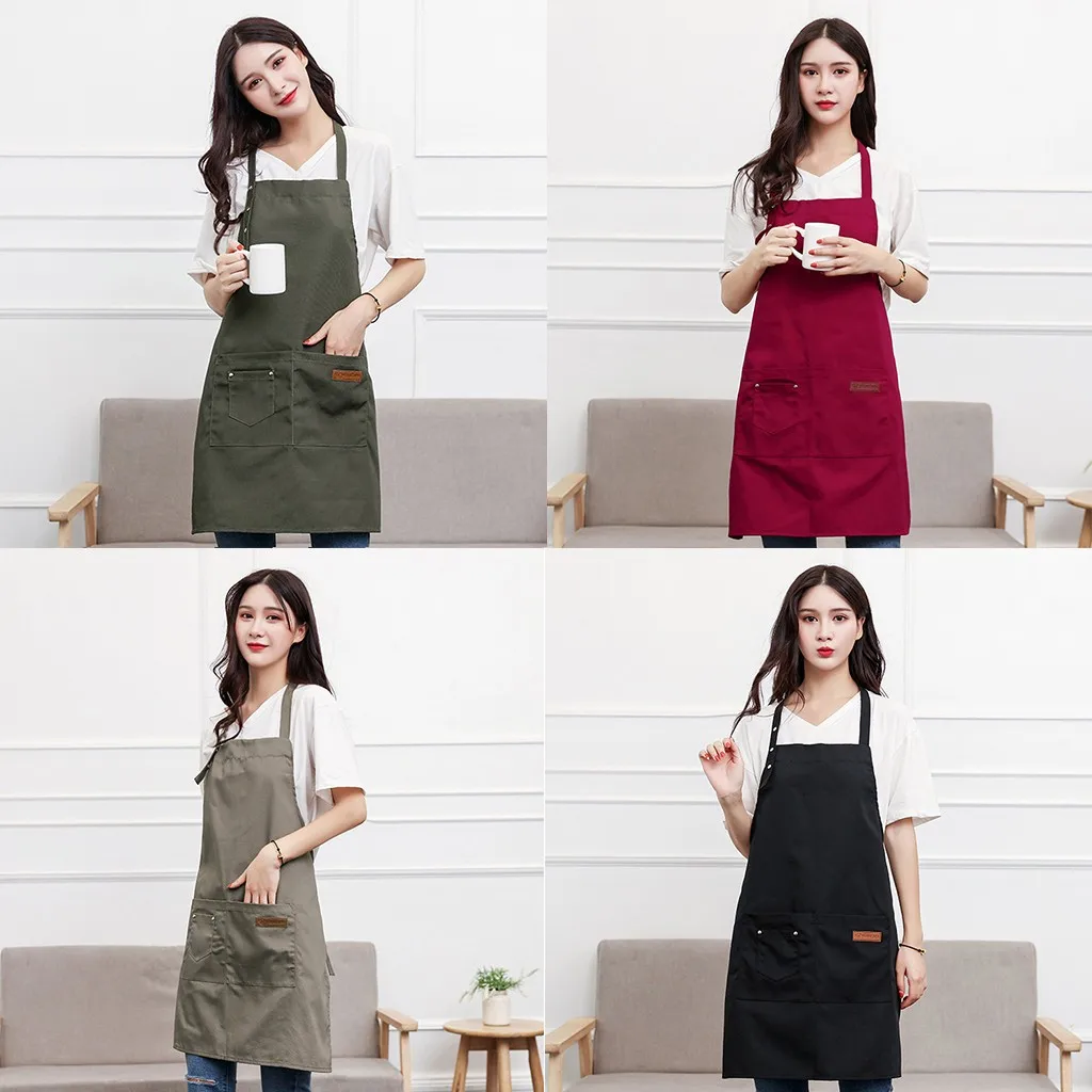 Waterproof Kitchen Women Apron With Pockets Cotton Canvas Aprons Apron For Grill Restaurant Bar Shop Home Kitchen Supplies Tool
Waterproof Kitchen Women Apron With Pockets Cotton Canvas Aprons Apron For Grill Restaurant Bar Shop Home Kitchen Supplies Tool