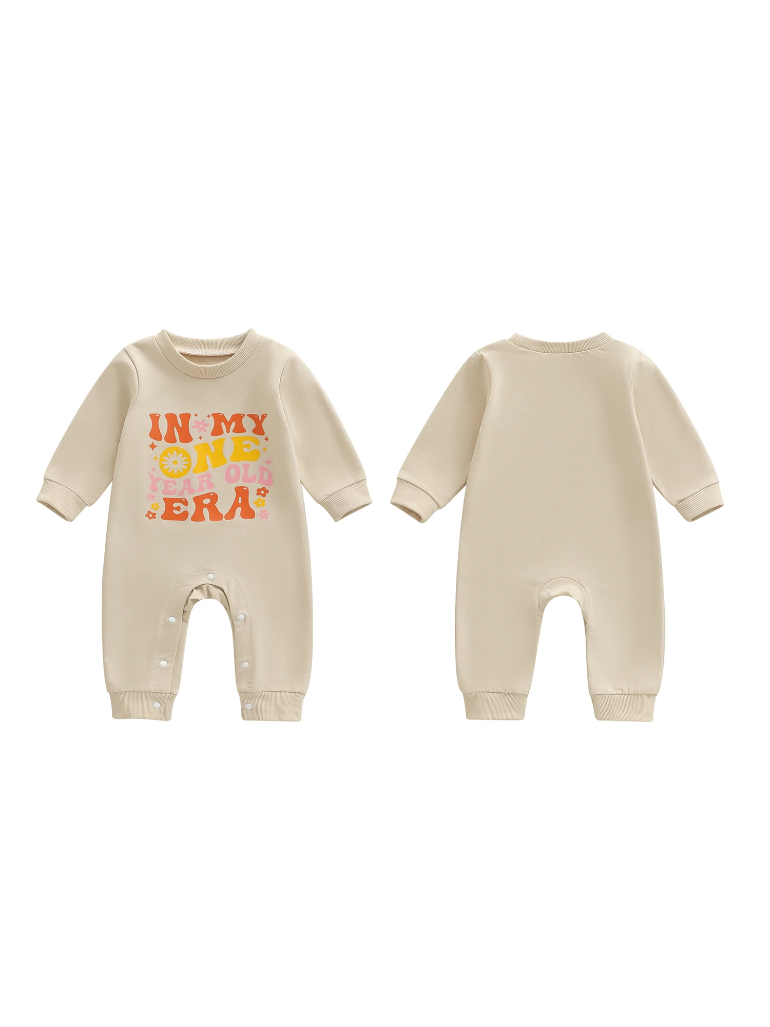 Infant Girls Autumn with Cute Flower Pattern and Cozy Long Sleeves Round Neckline and Full-Length Design
Infant Girls Autumn with Cute Flower Pattern and Cozy Long Sleeves Round Neckline and Full-Length Design
