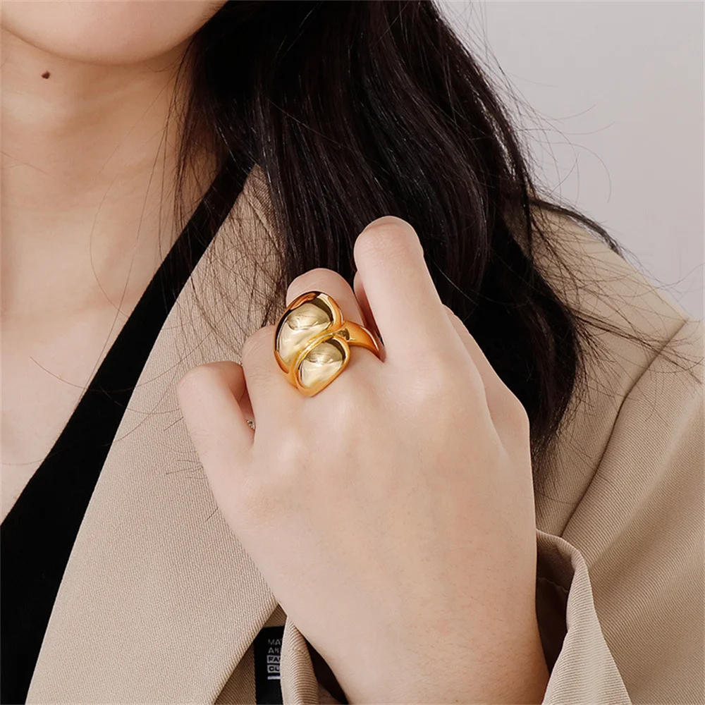 Punk Fashion Irregular Geometry Ring Female Gold Color Stainless Steel Large Big Party Rings for Women Jewelry Gift 2025
Punk Fashion Irregular Geometry Ring Female Gold Color Stainless Steel Large Big Party Rings for Women Jewelry Gift 2025