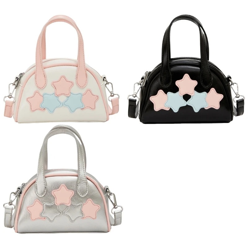 Women Fashion PU Leather Shoulder Bag Y2K Girls Sweet Star Pattern Crossbody Bag Top Handle Handbag Small Shopping Messenger Bag
Women Fashion PU Leather Shoulder Bag Y2K Girls Sweet Star Pattern Crossbody Bag Top Handle Handbag Small Shopping Messenger Bag