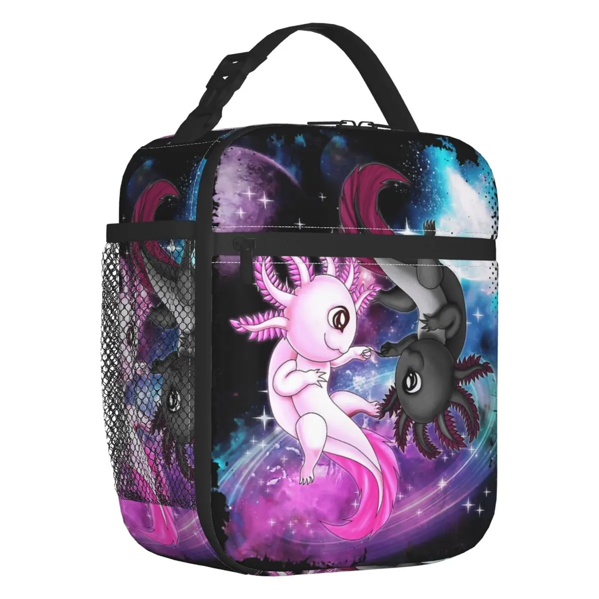 Cute Axolotl Yin Yang Plush Pets Floating Space Thermal Insulated Lunch Bag Resuable Lunch Container for School Storage Food Box
Cute Axolotl Yin Yang Plush Pets Floating Space Thermal Insulated Lunch Bag Resuable Lunch Container for School Storage Food Box