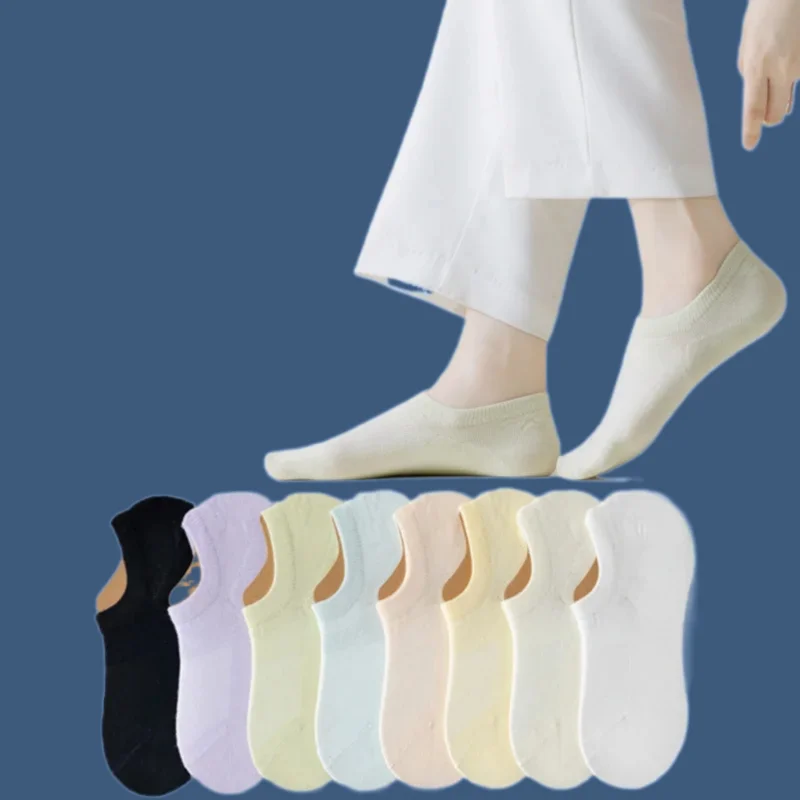 5/10 Pairs Short Socks Silicone No-drop Invisible Socks Simple And Versatile Shallow Mesh Breathable Women's Summer Thin Socks
5/10 Pairs Short Socks Silicone No-drop Invisible Socks Simple And Versatile Shallow Mesh Breathable Women's Summer Thin Socks