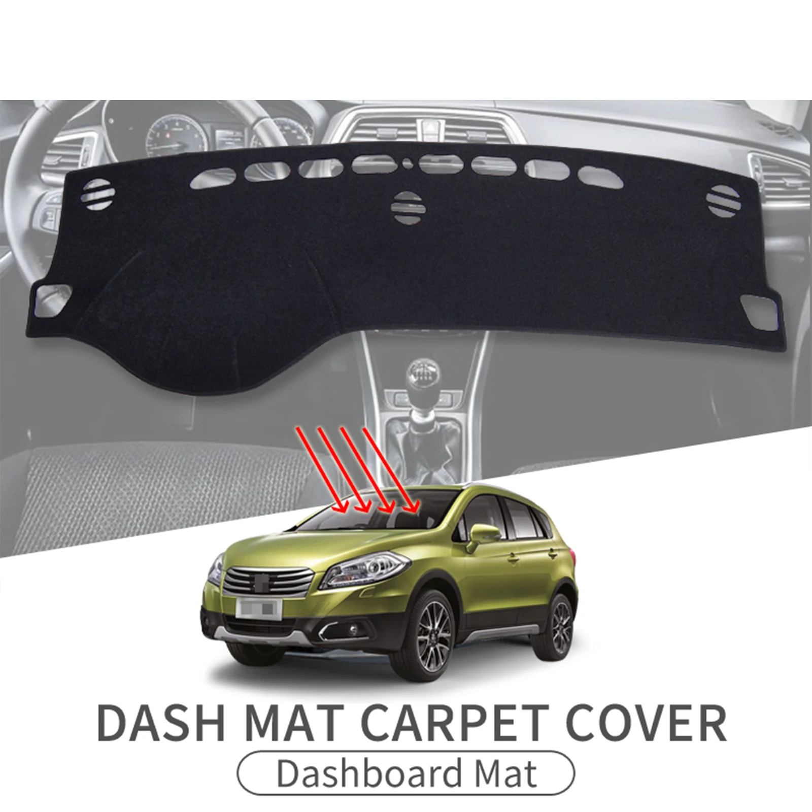 Car Dashboard Mat for Suzuki SX4 S-Cross SCROSS 2014 2015 2016 2017 2018 2019 Sunshade Protective Carpet Dash Mat Dashmat
Car Dashboard Mat for Suzuki SX4 S-Cross SCROSS 2014 2015 2016 2017 2018 2019 Sunshade Protective Carpet Dash Mat Dashmat