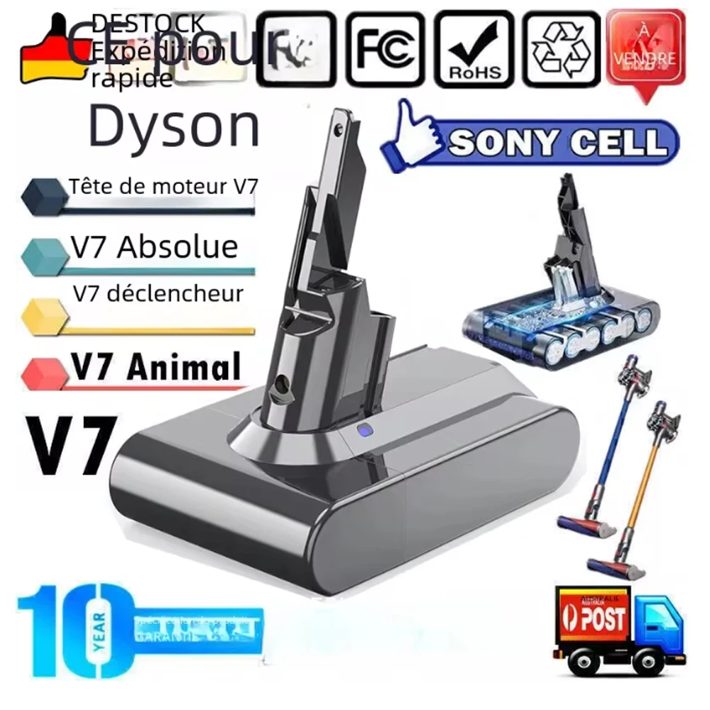 8000mAh for Dyson V6 V7 V8 V10 Rechargeable Bateria SV10 SV11 SV12 SV09 Vacuum Cleaner Battery DC58 Battery for Sony Battery Cel
8000mAh for Dyson V6 V7 V8 V10 Rechargeable Bateria SV10 SV11 SV12 SV09 Vacuum Cleaner Battery DC58 Battery for Sony Battery Cel