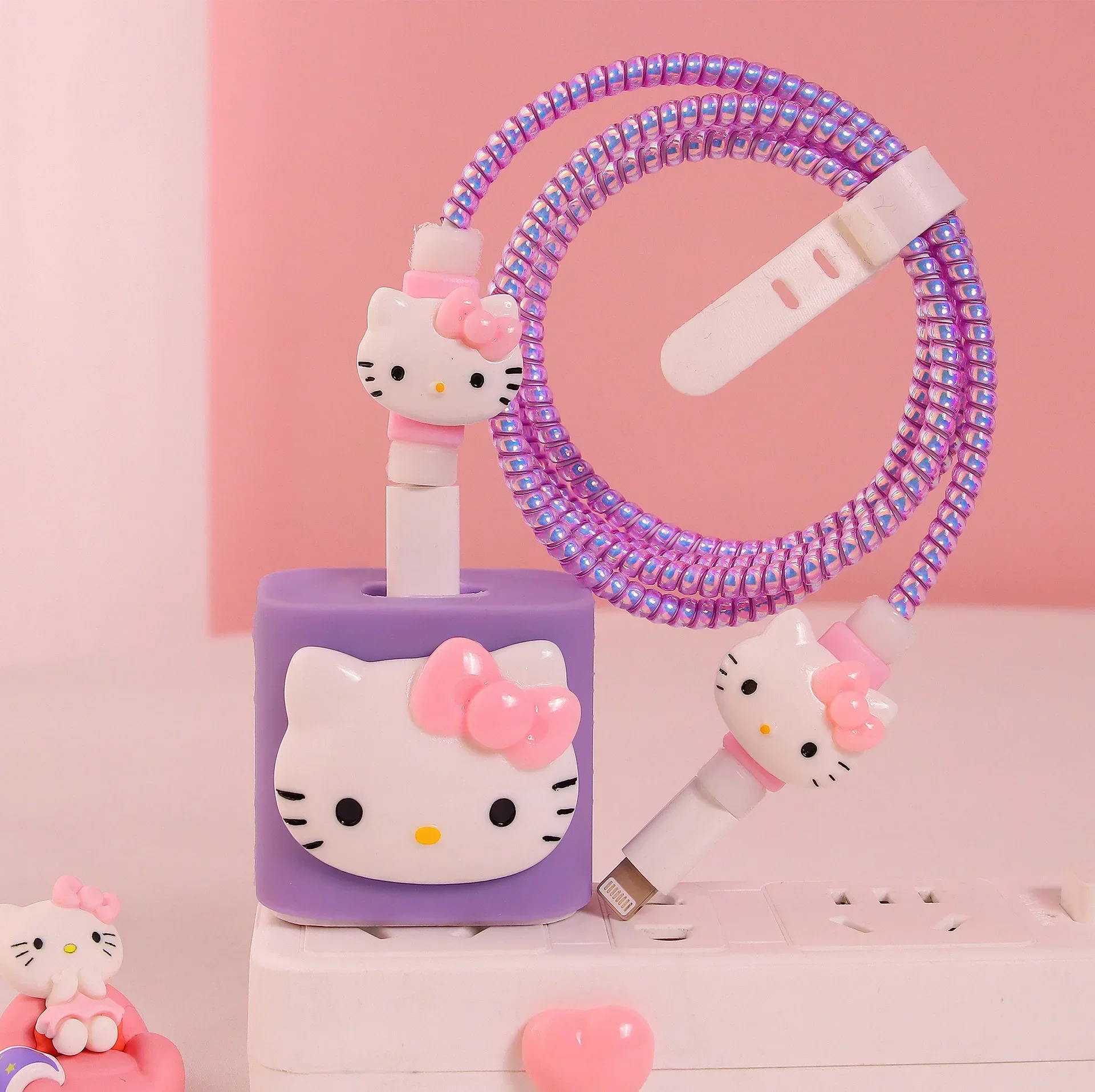 Sanrio Hello Kitty Anime Break-proof Data Cable Case for Apple 18/20W Charger Decoration Gifts
Sanrio Hello Kitty Anime Break-proof Data Cable Case for Apple 18/20W Charger Decoration Gifts