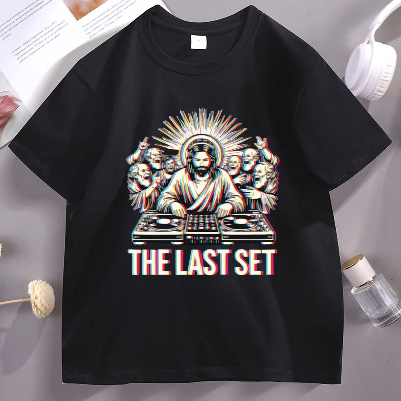 Jesus DJ The Last Set Tshirt Funny Christian Rave Party Faith Humor Design Classic T-Shirt Cotton Short Sleeve T Shirt Mens
Jesus DJ The Last Set Tshirt Funny Christian Rave Party Faith Humor Design Classic T-Shirt Cotton Short Sleeve T Shirt Mens