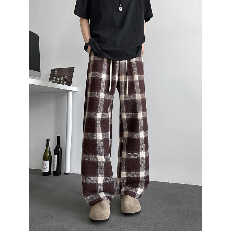 Plaid Pants Men Loose Trousers 2025 Casual Straight Pant Male/Female Harajuku Hip-hop Streetwear Wide-leg Mopping Trousers
Plaid Pants Men Loose Trousers 2025 Casual Straight Pant Male/Female Harajuku Hip-hop Streetwear Wide-leg Mopping Trousers