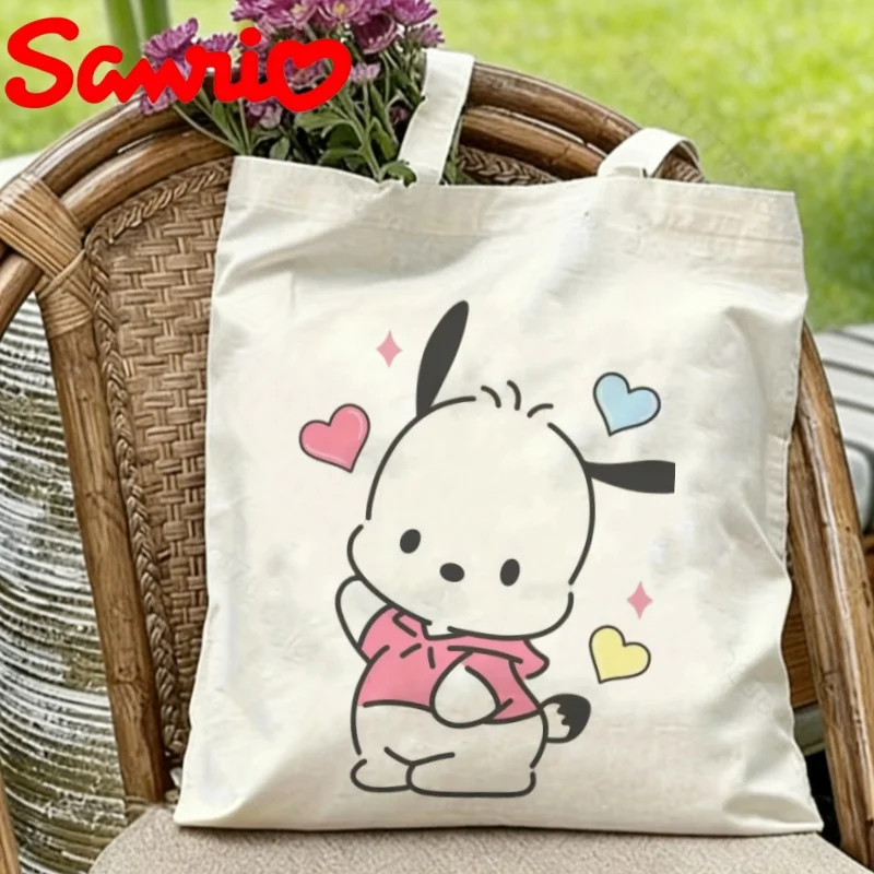 1PC Sanrio Pochacco the Dog with Colorful Hearts & Sparkles Print Eco-friendly Canvas Shoulder Bag
1PC Sanrio Pochacco the Dog with Colorful Hearts & Sparkles Print Eco-friendly Canvas Shoulder Bag