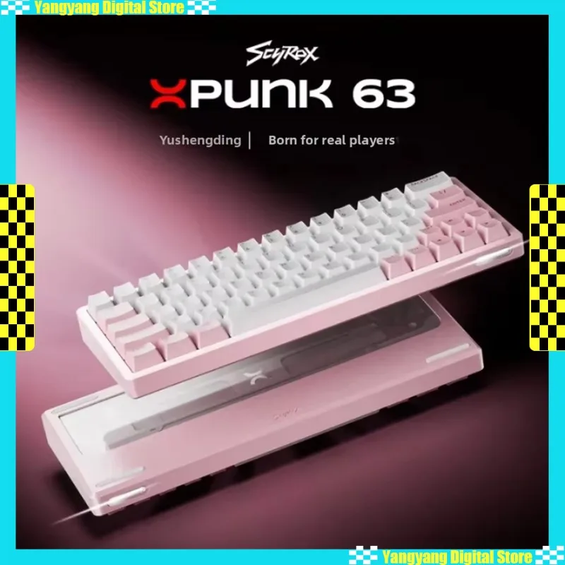 SCYROX Xpunk63 Magnetic Switch Keyboard Wired 8K CNC Aluminum RT0.01 PBT RGB PC Ergonomic Esports Laptop Gaming Keyboards Gifts 
SCYROX Xpunk63 Magnetic Switch Keyboard Wired 8K CNC Aluminum RT0.01 PBT RGB PC Ergonomic Esports Laptop Gaming Keyboards Gifts