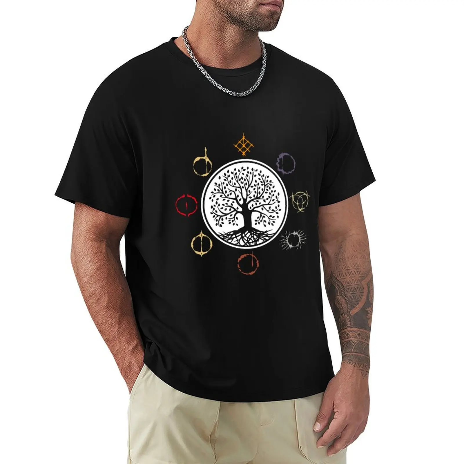 Erdtree with Runes T-Shirt Fashion Casual Short Sleeve Top
Erdtree with Runes T-Shirt Fashion Casual Short Sleeve Top