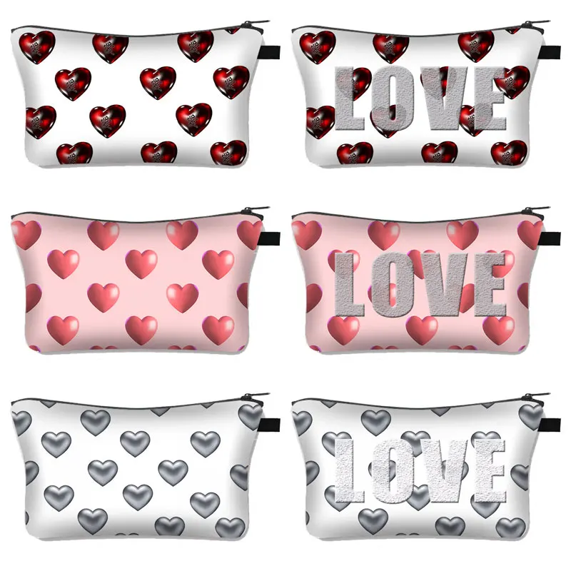 Fashion Heart Pattern Cosmetic Bag Women Makeup Bags Love Slogan Ladies Cosmetic Case Organizer Storage Bags Gift
Fashion Heart Pattern Cosmetic Bag Women Makeup Bags Love Slogan Ladies Cosmetic Case Organizer Storage Bags Gift