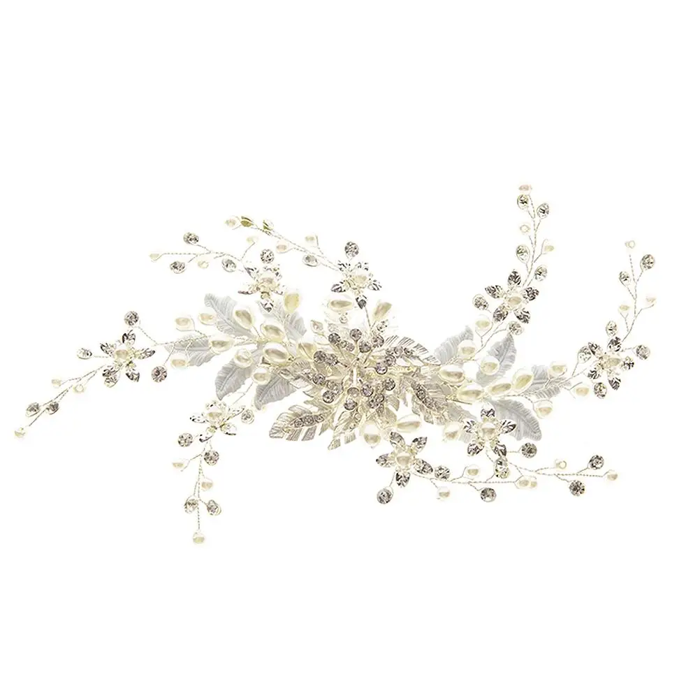 Rhinestone Hairpins Bridal Headdress Women Wedding Decorations Silver Flowers Lightweight Comfortable Party Prom Accessories
Rhinestone Hairpins Bridal Headdress Women Wedding Decorations Silver Flowers Lightweight Comfortable Party Prom Accessories