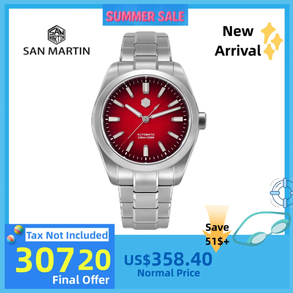 San Martin 39mm 9039 Men Mechanical Watch Original Enamel Gradient Chinese Character Fu Pattern Dial Swim BGW-X1 SN0144GX-1
San Martin 39mm 9039 Men Mechanical Watch Original Enamel Gradient Chinese Character Fu Pattern Dial Swim BGW-X1 SN0144GX-1