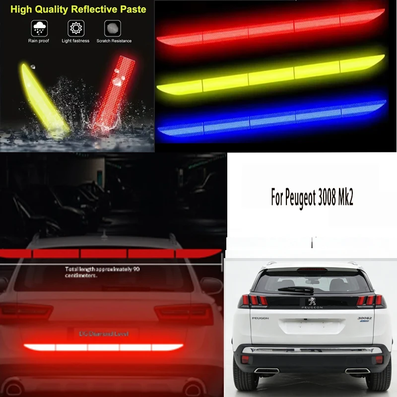 For Peugeot 3008 Mk2 1pcs Reflective Warning Safety Tape-Car Trunk Anti-Collision
For Peugeot 3008 Mk2 1pcs Reflective Warning Safety Tape-Car Trunk Anti-Collision