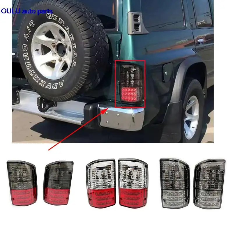 For Nissan Patrol GQ Y60 GR 1987 - 1997 LED rear tail light brake light rear turn signal modified tail light assembly auto parts
For Nissan Patrol GQ Y60 GR 1987 - 1997 LED rear tail light brake light rear turn signal modified tail light assembly auto parts