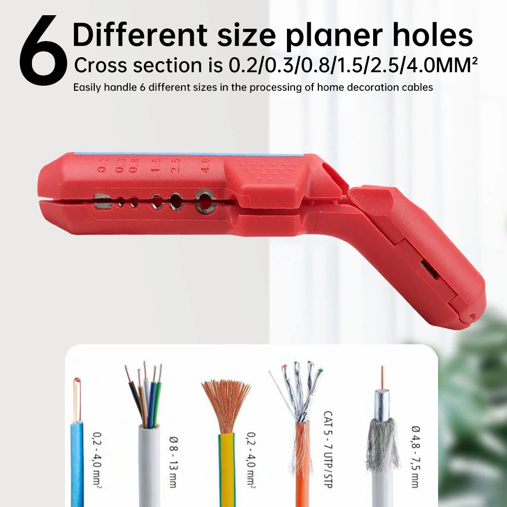 6-in-1 Crimper Cable Cutter Professional Electrician Wire Stripper Tools Cable Stripping Wire Cutter Multifunctional Hand Tools
6-in-1 Crimper Cable Cutter Professional Electrician Wire Stripper Tools Cable Stripping Wire Cutter Multifunctional Hand Tools