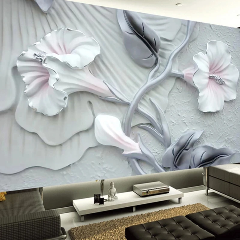 Customized European 3D Embossed Lily Flowers Photo Wallpaper Restaurant Mural Modern Living room sofa TV background wall bedroom
Customized European 3D Embossed Lily Flowers Photo Wallpaper Restaurant Mural Modern Living room sofa TV background wall bedroom