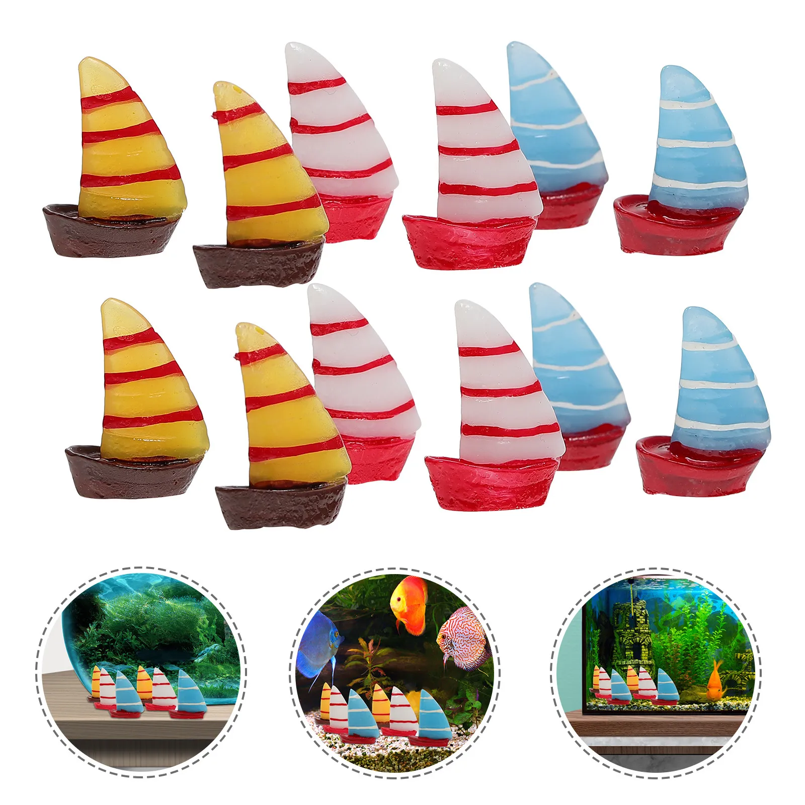 30Ps Mini Sailboat Resin Decoration Realistic Stable Base for Fish Tank Plant Pot Indoor Outdoor Micro Scene Fish Tank Decor
30Ps Mini Sailboat Resin Decoration Realistic Stable Base for Fish Tank Plant Pot Indoor Outdoor Micro Scene Fish Tank Decor