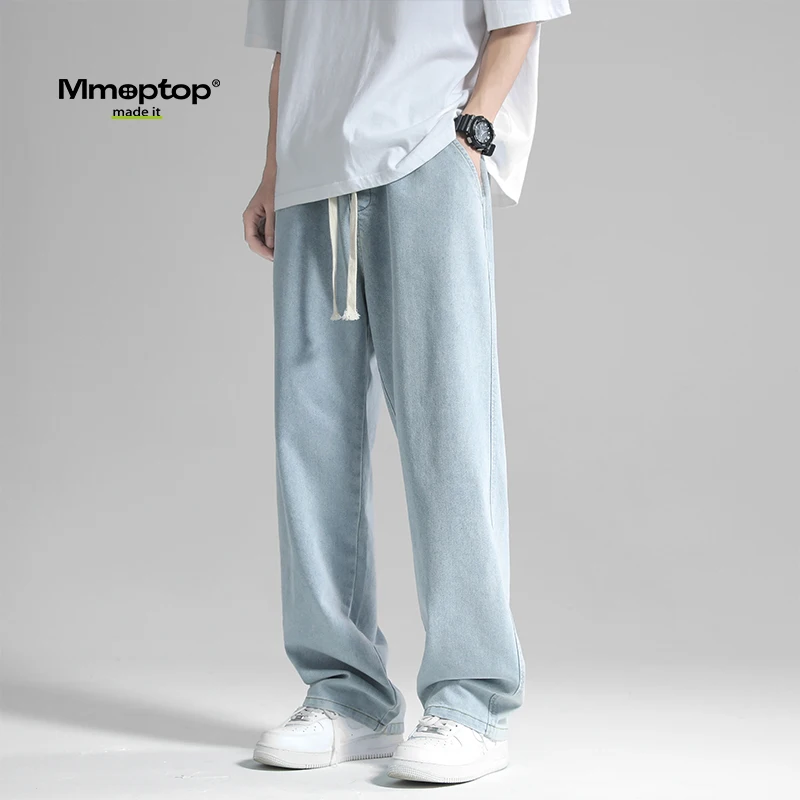 Mmoptop American High Street Casual Jeans Men's Autumn New Straight Leg Trendy Brand Waed Light Blue Denim Pants
Mmoptop American High Street Casual Jeans Men's Autumn New Straight Leg Trendy Brand Waed Light Blue Denim Pants