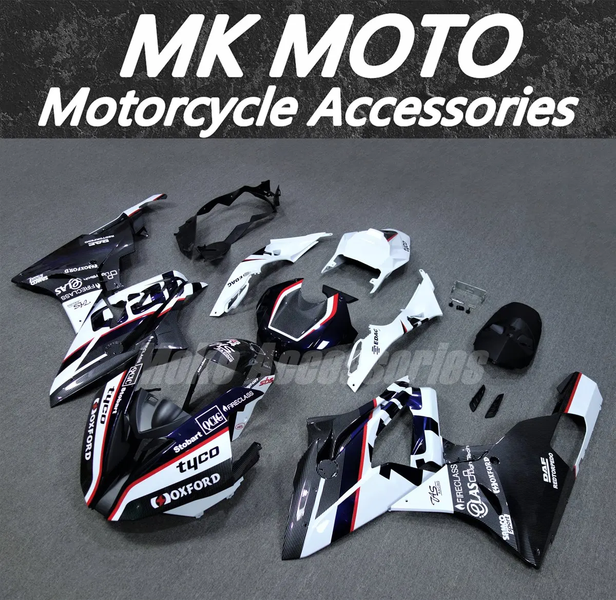 Moke moto Motorcycle Fairings Kit Fit For S1000rr 2015 2016 Bodywork Set High Quality ABS Dark blue White Carbon fiber pattern
Moke moto Motorcycle Fairings Kit Fit For S1000rr 2015 2016 Bodywork Set High Quality ABS Dark blue White Carbon fiber pattern
