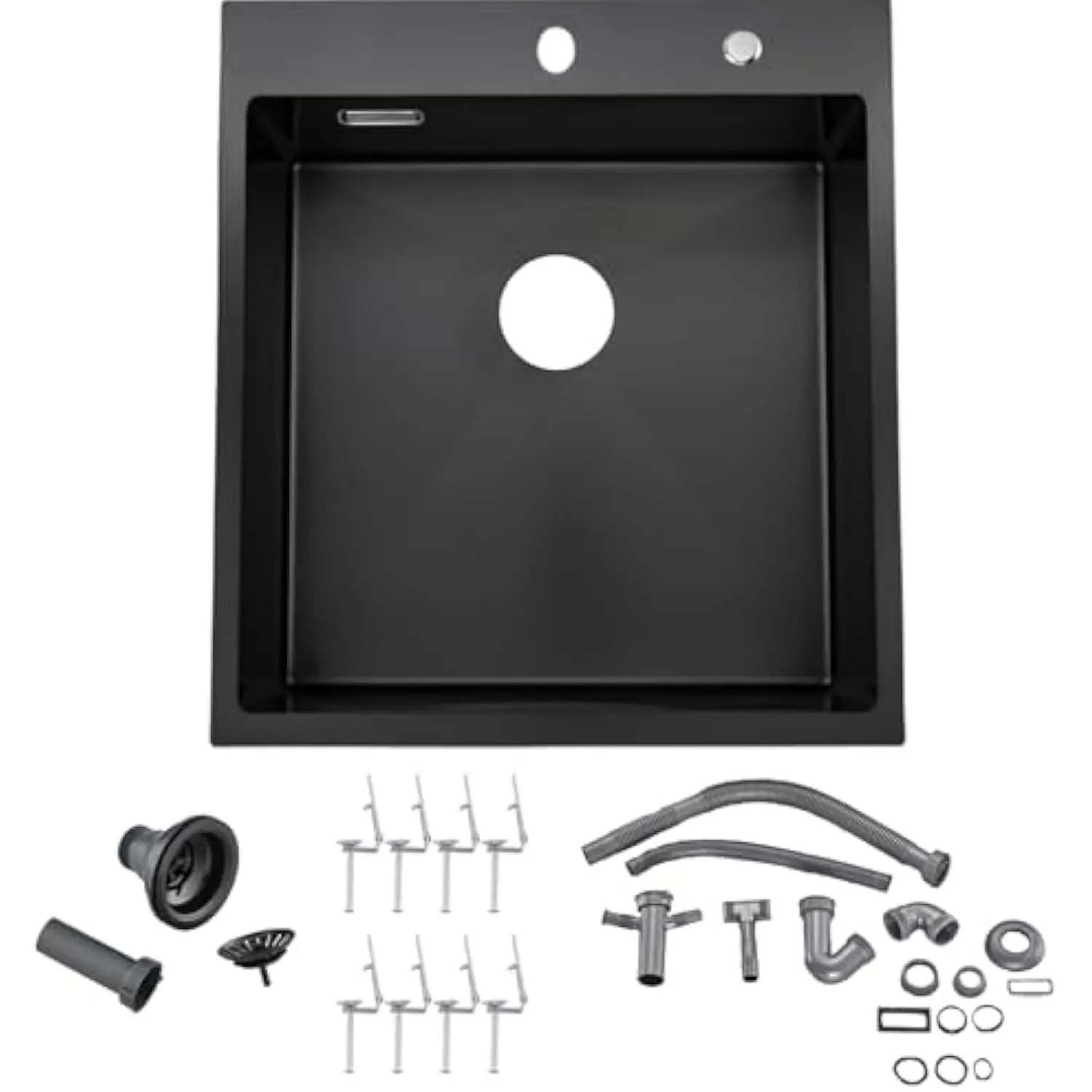 18 英寸 Drop in Bar Sink Black, 16 X 18 Stainless Steel Small Kitchen Sink Gunmetal Black Topmount Single Bowl
18 英寸 Drop in Bar Sink Black, 16 X 18 Stainless Steel Small Kitchen Sink Gunmetal Black Topmount Single Bowl