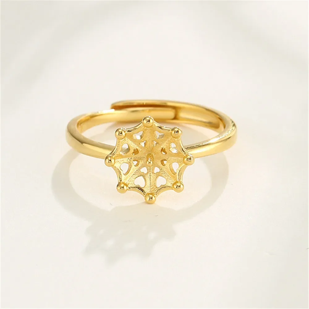 Gold Plated 925 Silver Adjustable Ring Setting for 10mm-12mm Round Beads or Pearls
Gold Plated 925 Silver Adjustable Ring Setting for 10mm-12mm Round Beads or Pearls