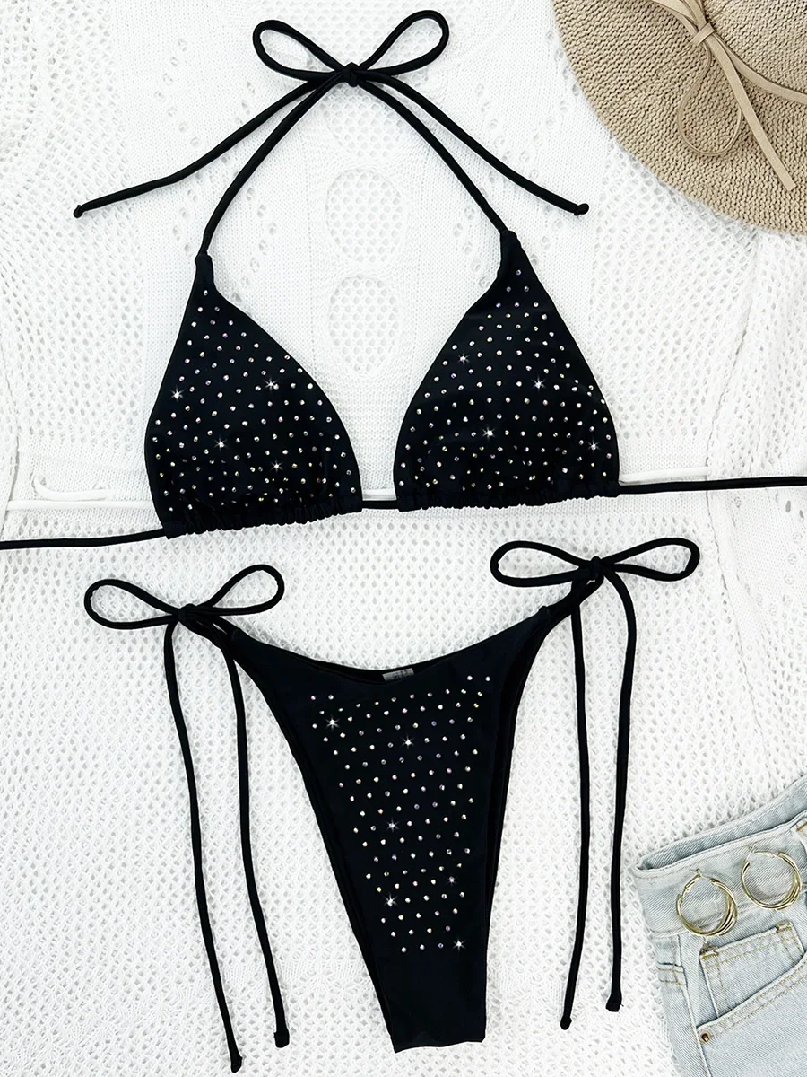 Блестящие сверкающие блестки и бриллианты, женский купальник, женский купальник, комплект бикини из двух предметов, мини-микро-стринги, купальный костюм для плавания
Блестящие сверкающие блестки и бриллианты, женский купальник, женский купальник, комплект бикини из двух предметов, мини-микро-стринги, купальный костюм для плавания