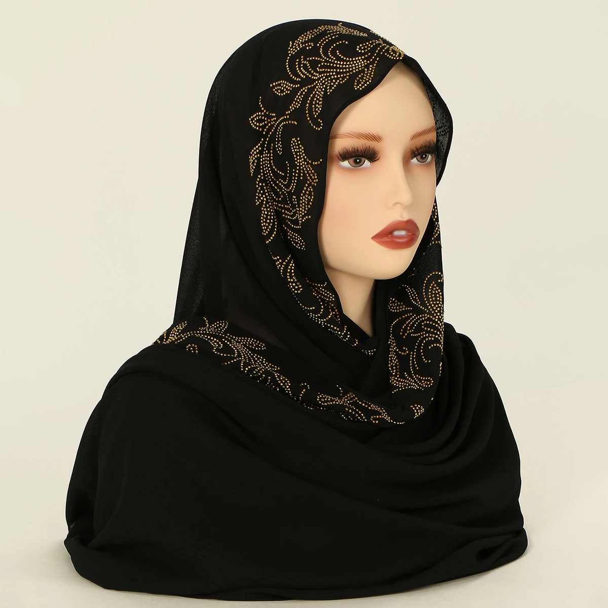 Shiny Rhinestone Edge Chiffon Hijab Scarf Women Thin Soft Premium Chiffon Shawl Luxury Design Edge Muslim Solid Headscarf Turban
Shiny Rhinestone Edge Chiffon Hijab Scarf Women Thin Soft Premium Chiffon Shawl Luxury Design Edge Muslim Solid Headscarf Turban