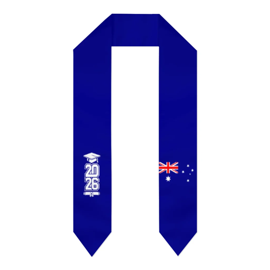 Class of 2026 Australia Flag Scarf Graduation Sash Stole International Study Abroad Adult Unisex Party Accessory Top Print
Class of 2026 Australia Flag Scarf Graduation Sash Stole International Study Abroad Adult Unisex Party Accessory Top Print