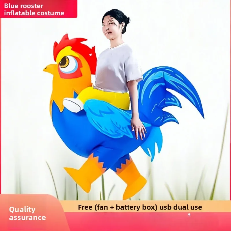 Halloween Party Cosplay Animals Do Ride Show Props Mascot Red Cock Inflatable Doll Costume Suit for Adults Party Performance
Halloween Party Cosplay Animals Do Ride Show Props Mascot Red Cock Inflatable Doll Costume Suit for Adults Party Performance