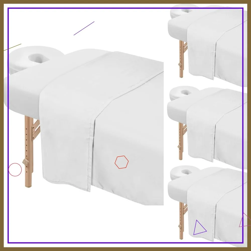 4 Pcs Microfiber Massage Table Sheets Set - White
4 Pcs Microfiber Massage Table Sheets Set - White